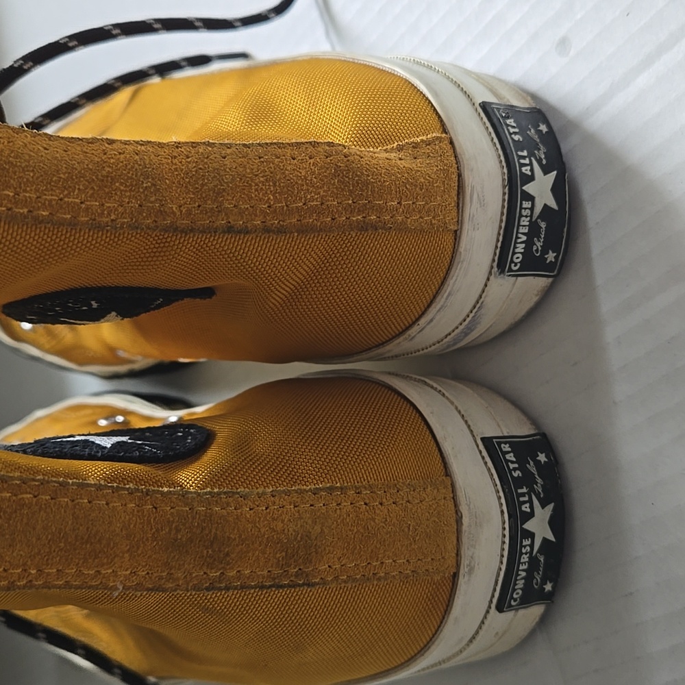 Converse All Star High-Top Sneakers in Tumeric Gold - Picture 5 of 10